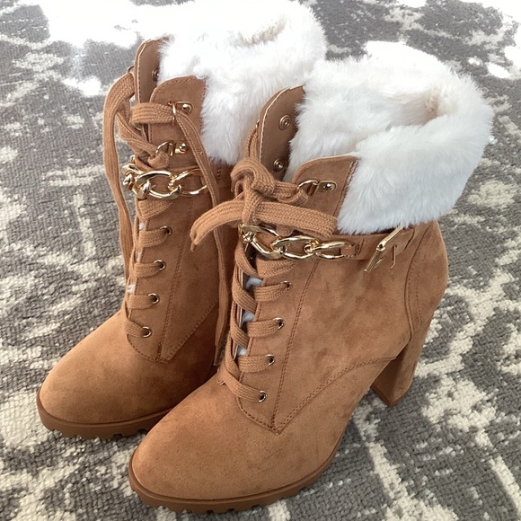 NWOT! Nadira suede Lace up Boots - Picture 1 of 16